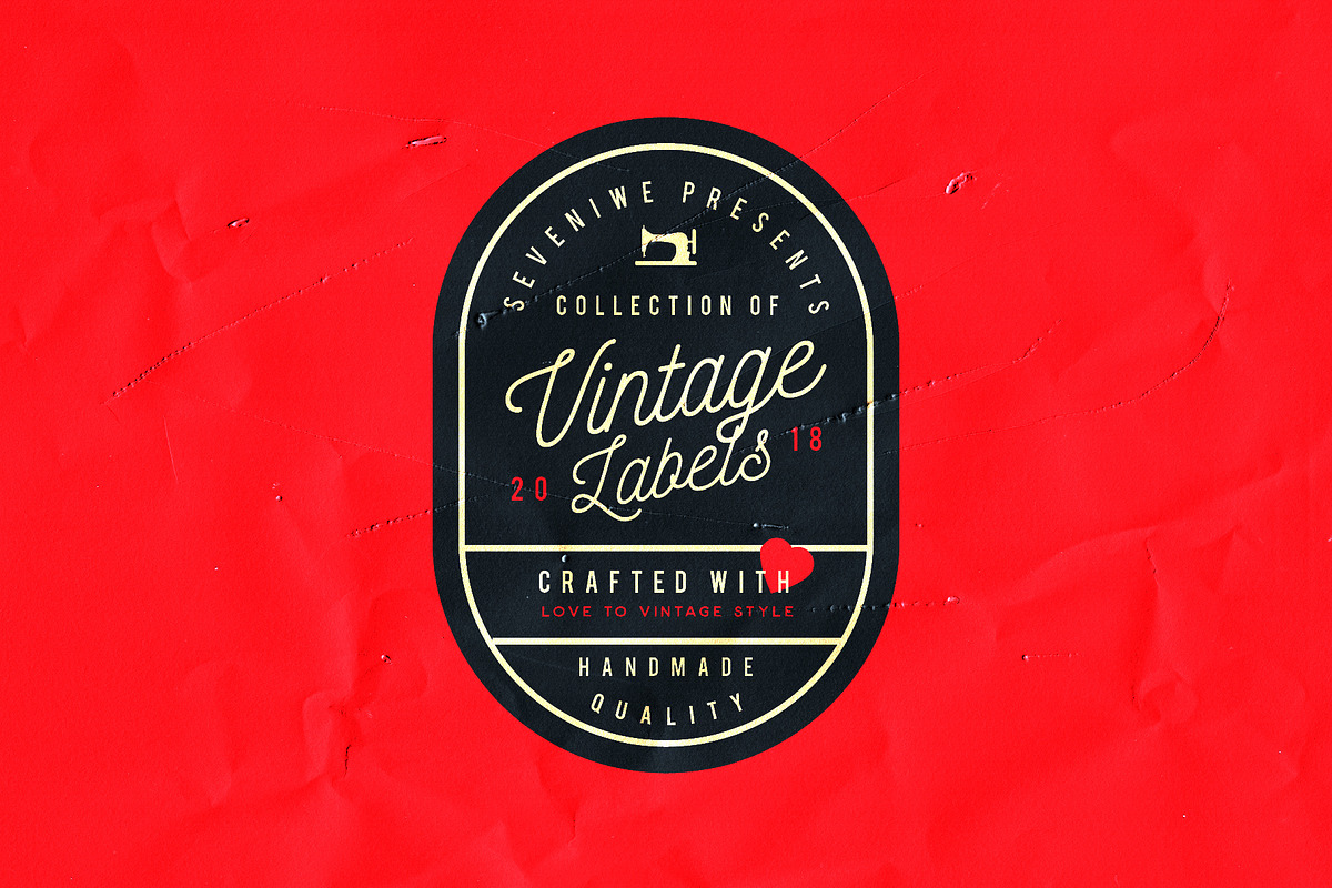 Editable Vintage Labels Kit, a Templates & Theme by Roman Paslavsky (Photo 1 of 6)