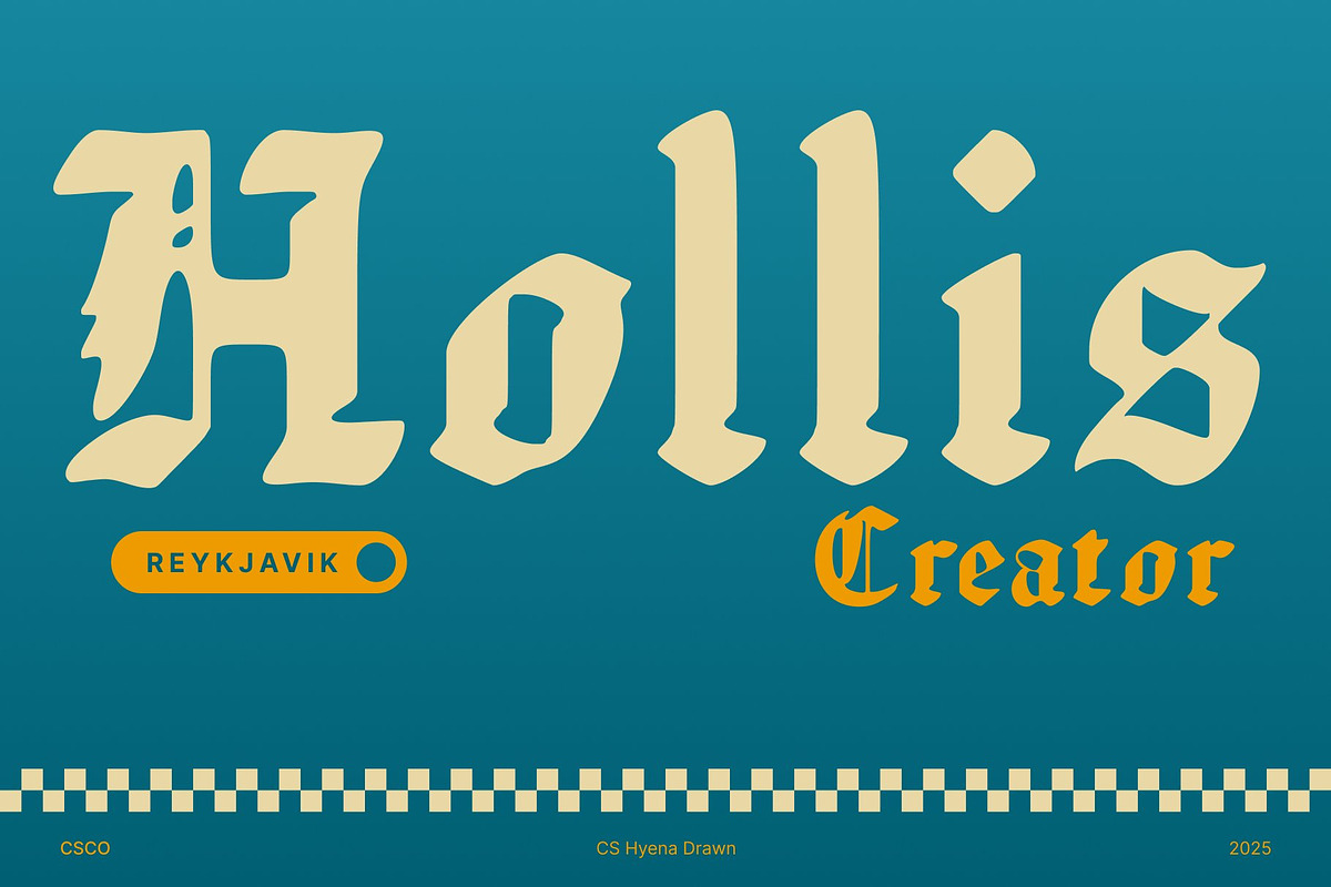 CS Hyena Drawn, a Blackletter Font by Craft Supply Co. (Photo 2 of 8)