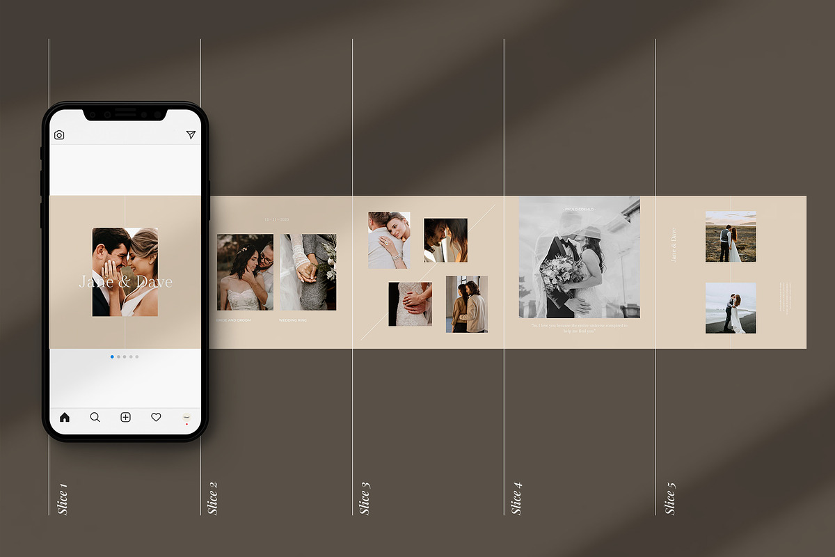 Amore - Wedding Gallery Carousel, a Social Media Template by Visuel Colonie® (Photo 12 of 13)
