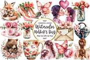 Blush Pink Mother's Day Clipart, an Illustration by OK Design (Thumbnail 1 of 5)