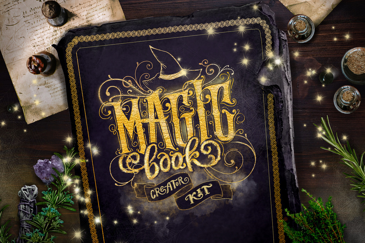 Magic Book Creator Kit, a Brush Add-On by Letter Elfa Studio (Photo 1 of 10)
