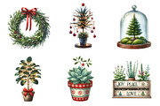 Christmas Indoor Gardening Clipart, an Illustration by CreationArt (Thumbnail 3 of 5)