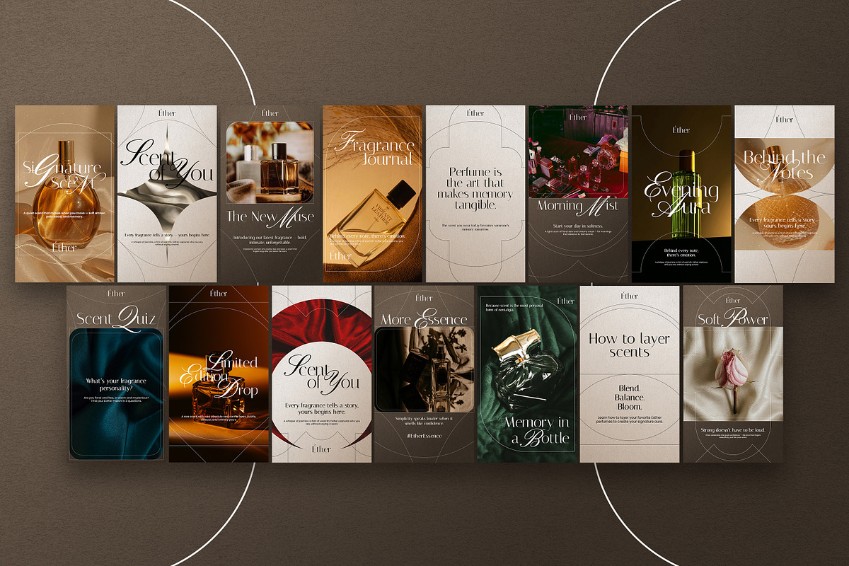 Ether Parfume Instagram Pack, a Social Media Template by Nenjo Studio (Photo 3 of 5)