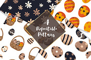 Easter Eggs Clipart Collection Set, a Decorative Illustration by DrawStudio1988 (Thumbnail 4 of 6)