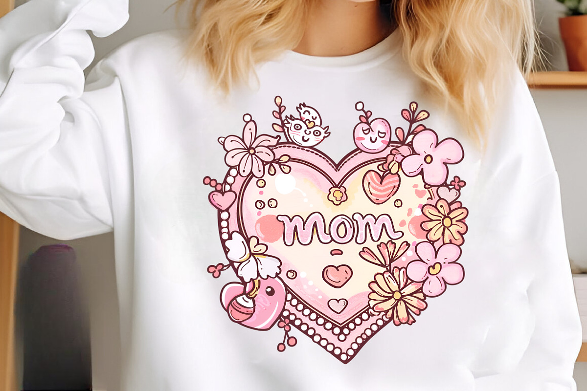 Retro Mothers Day Clipart, an Illustration by SinaCreation (Photo 9 of 11)