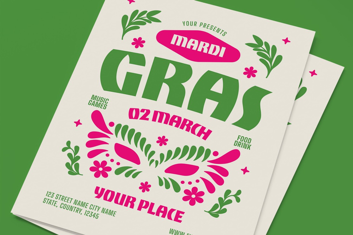 Mardi Gras Flyer preview 2
