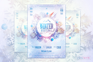 Winter Festival Flyer Template