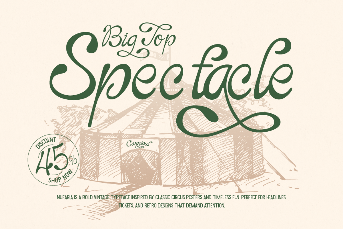 Nufaria, a Script Font by Burntilldead (Photo 8 of 12)