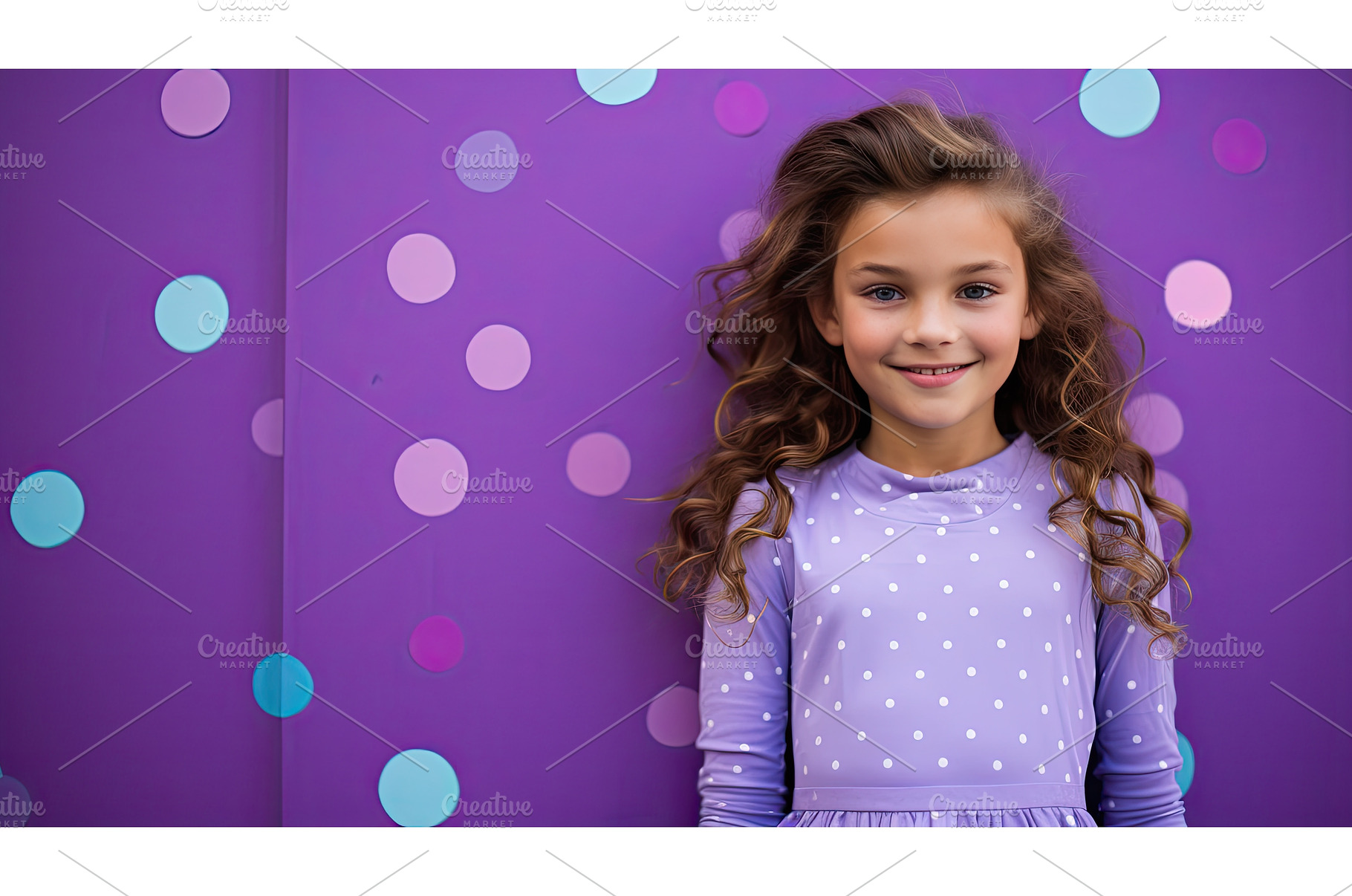 polka purple dots ai generated, a Beauty & Fashion Photo by pikepicture