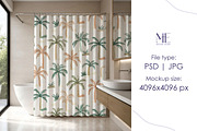 Shower Curtain Mockup, a Household Mockup by Mie Mockup Studio (Thumbnail 3 of 5)