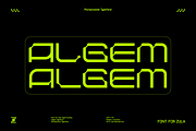 Algem - Futuristic Display Font, a Symbol Font by Font For Zula™ (Thumbnail 2 of 19)