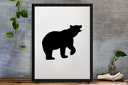 Bear Silhouette SVG, an Animal Illustration by newminddesign (Thumbnail 3 of 3)