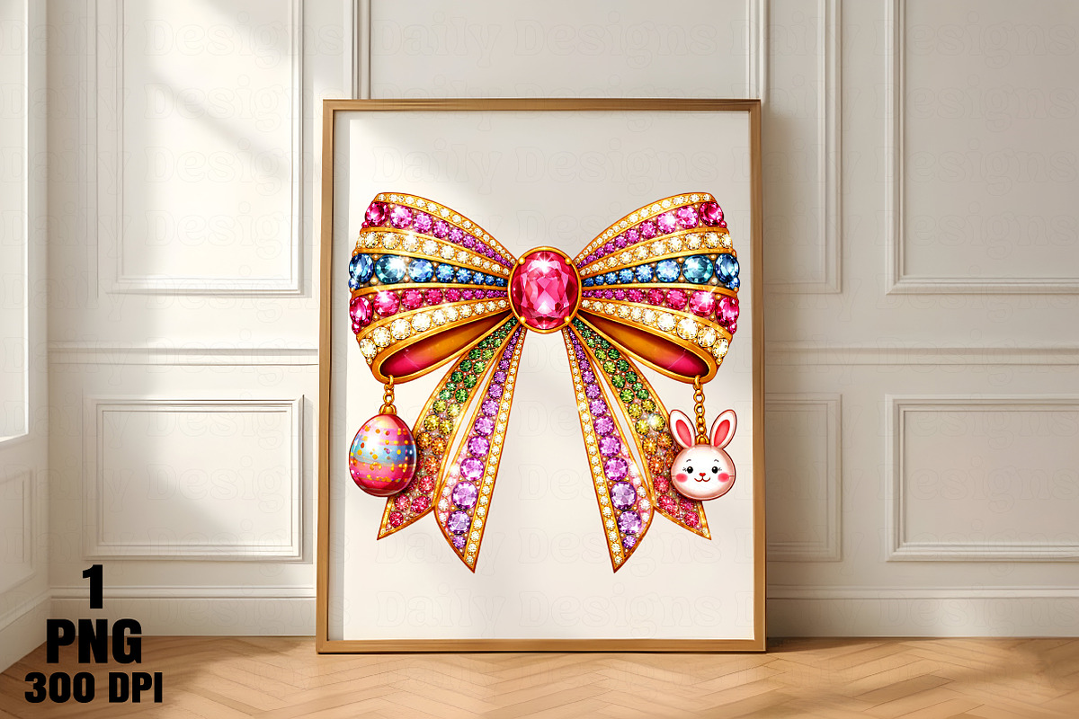 Rhinestone Easter Coquette Bow Png, an Illustration by Daily.Designs (Photo 4 of 5)