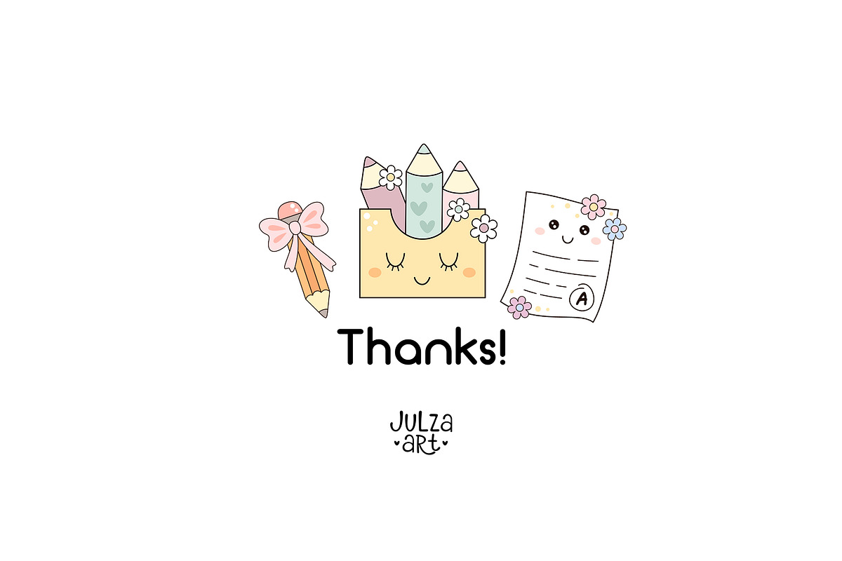 Back to school clipart, an Object Illustration by JulzaArt (Photo 6 of 6)