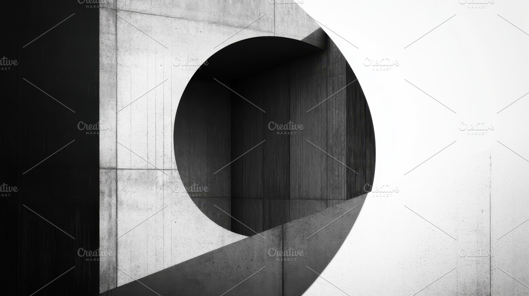 Abstract Concrete Architecture Circu, a Photo by Pixeness Studio