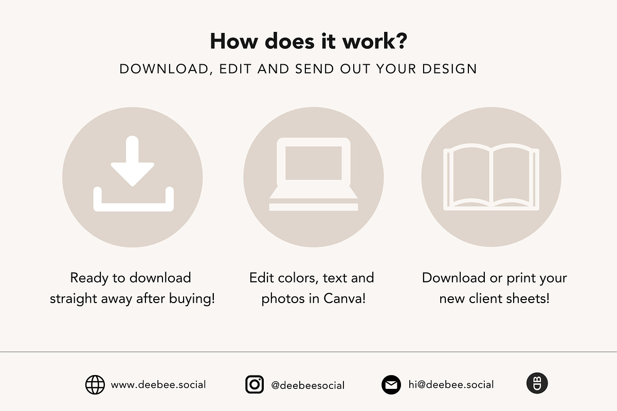 Coaching Client Intake Sheets Canva, a Brochure Template by DeeBeeDesign (Photo 10 of 10)