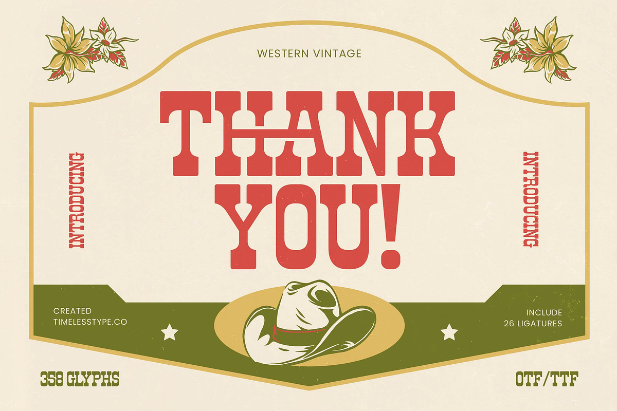 Rodeo Drinks Western Vintage Font, a Slab Serif Font by timelesstype.co (Photo 20 of 20)