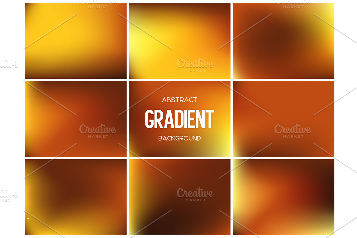 Autumn gold and honey mesh gradients, an Illustration by Liudmyla Matviiets