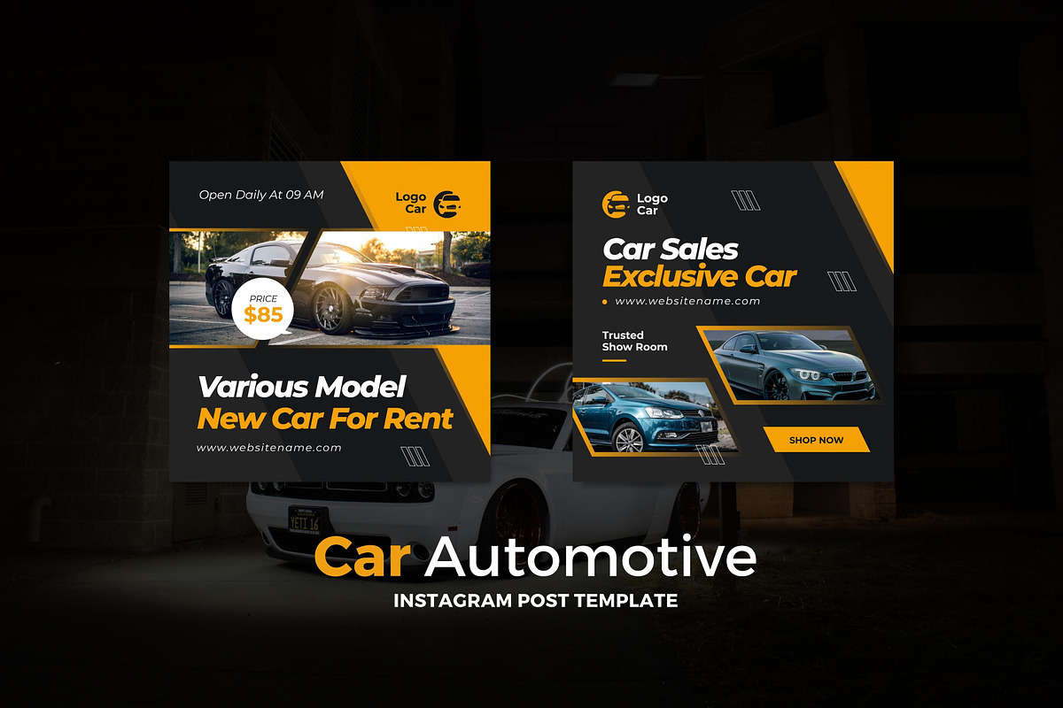 Car Automotive Instagram Post, a Social Media Template by CavenArt (Photo 2 of 5)