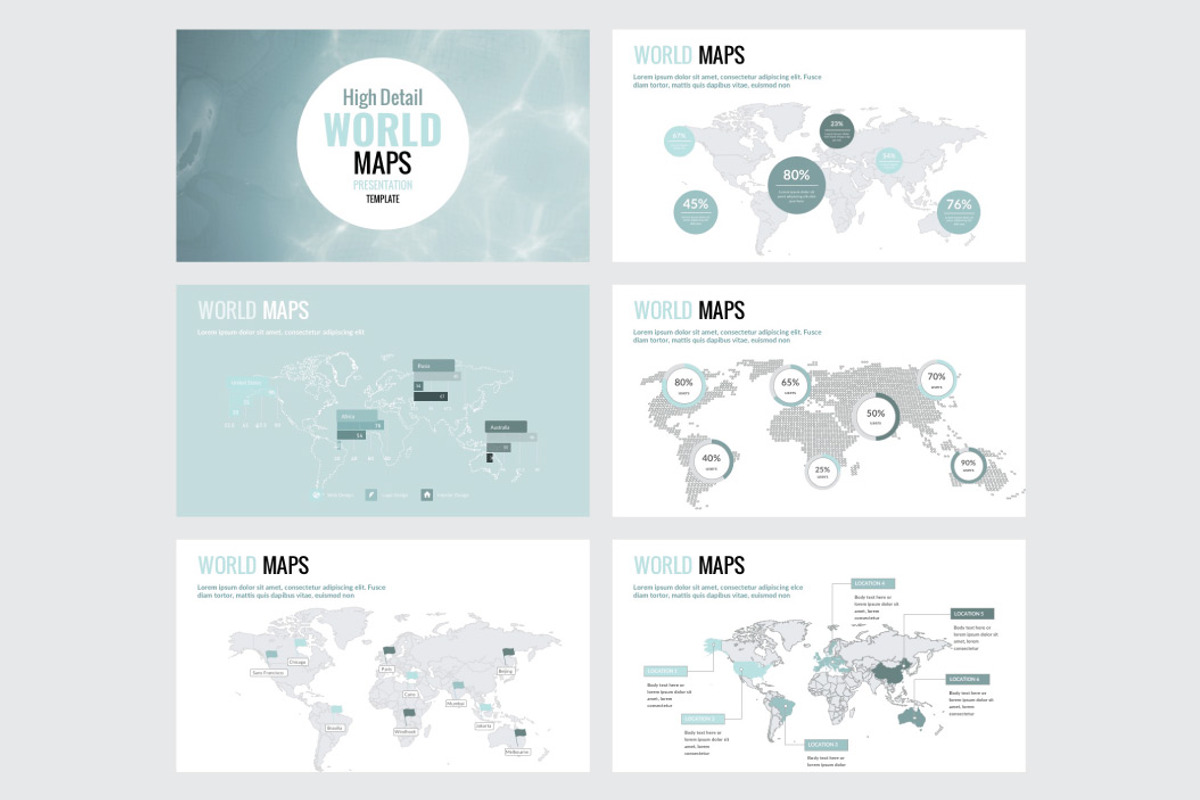 DETAIL MAPS - Powerpoint Template, a Presentation Template by Shafura
