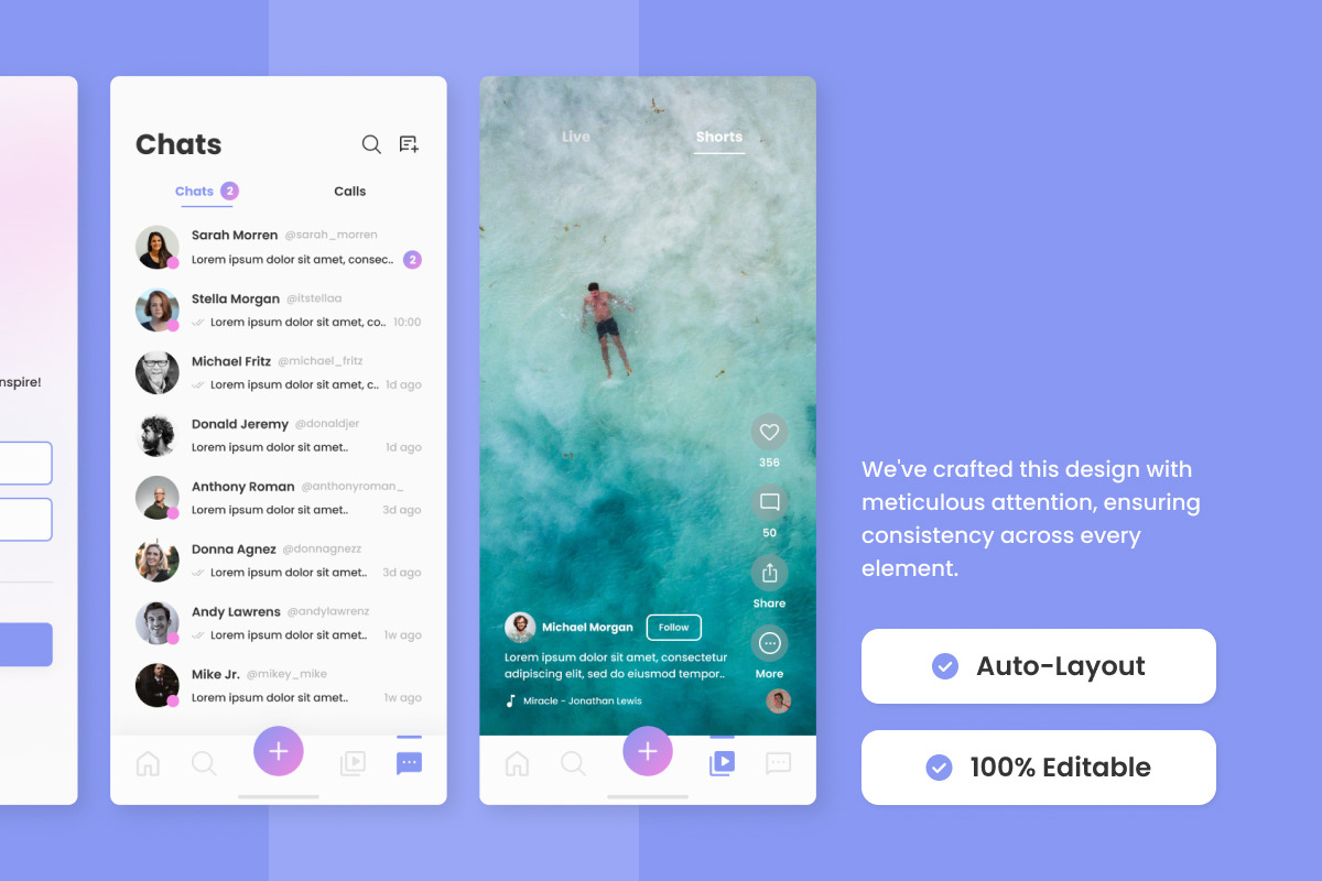 Wave - Social Media Mobile App, an App Template by twinstd (Photo 4 of 5)