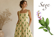 Watercolor botanical patterns, a Pattern Graphic by IrynaPanashii (Thumbnail 2 of 15)