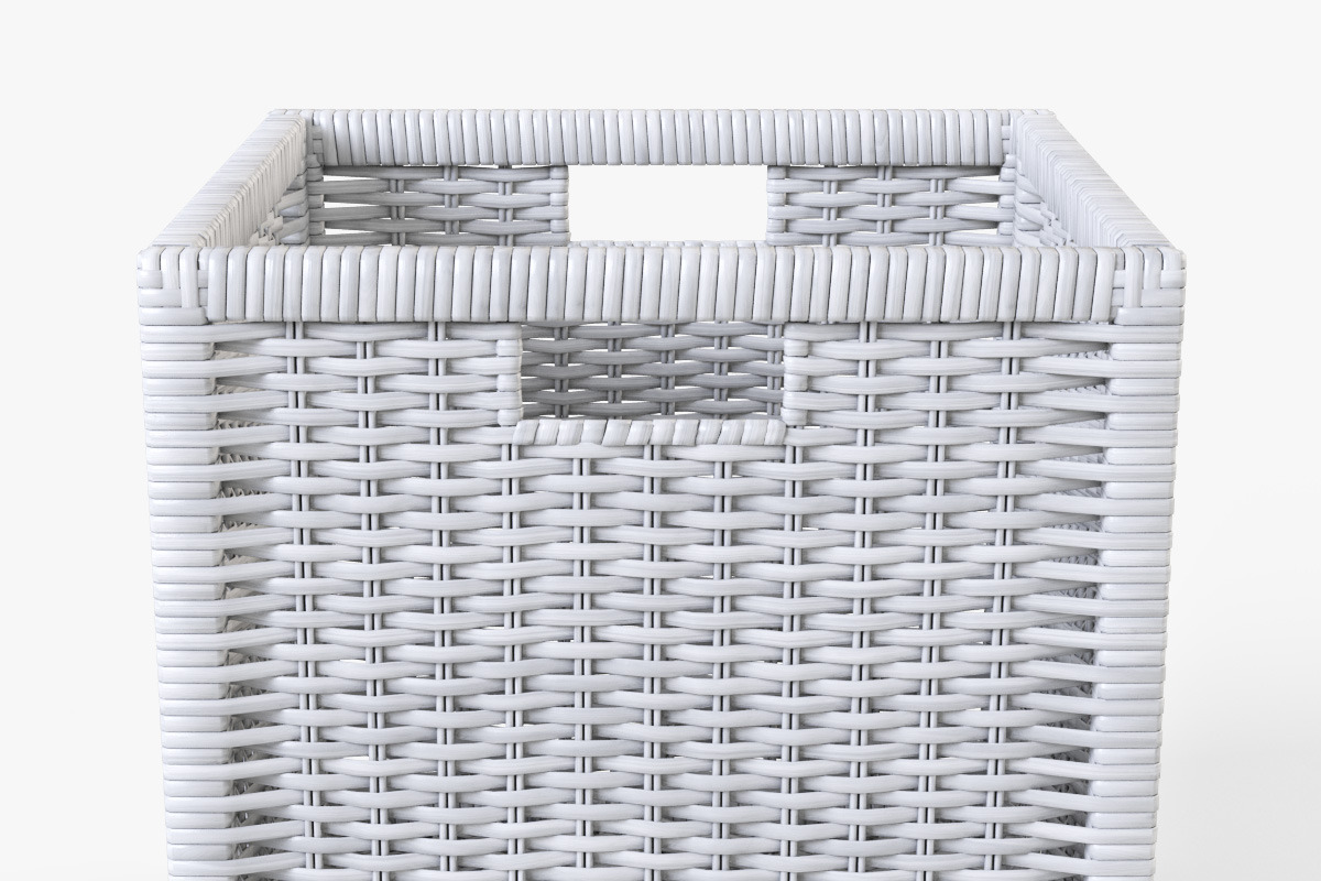 Rattan Basket White, an Object 3D Model by Markelos (Photo 2 of 10)