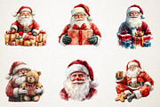 Jolly Santa PNG Clipart, an Illustration by RobertsArt (Thumbnail 7 of 7)