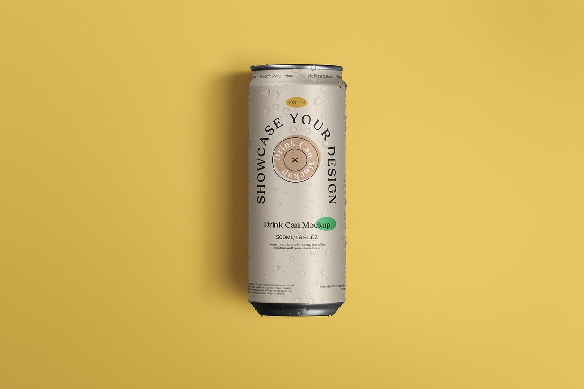 Drink Can Mockup, a Packaging Mockup by Tahtagraphic (Photo 13 of 16)