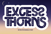 Excess Thorns - Playful Font