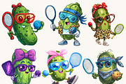 Funny Pickleball Clipart Bundle, an Animal Illustration by Design Scotch (Thumbnail 6 of 8)