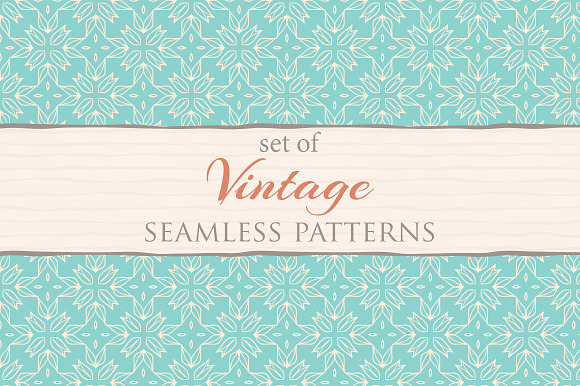 Set of 72 vintage patterns preview 5