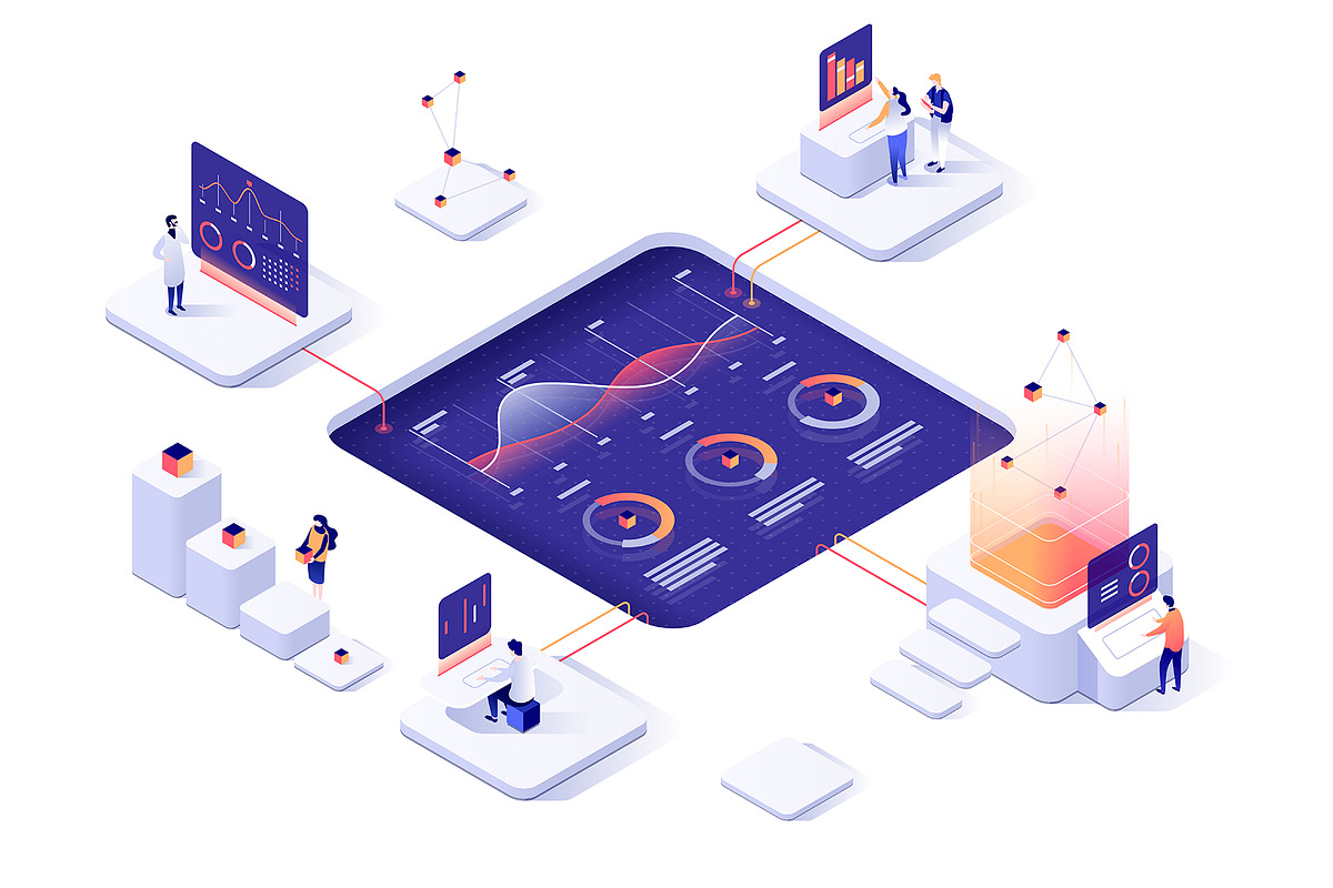 4 illustrations: Graphs/ Analytics, a Templates & Theme by Formfrom (Photo 1 of 4)