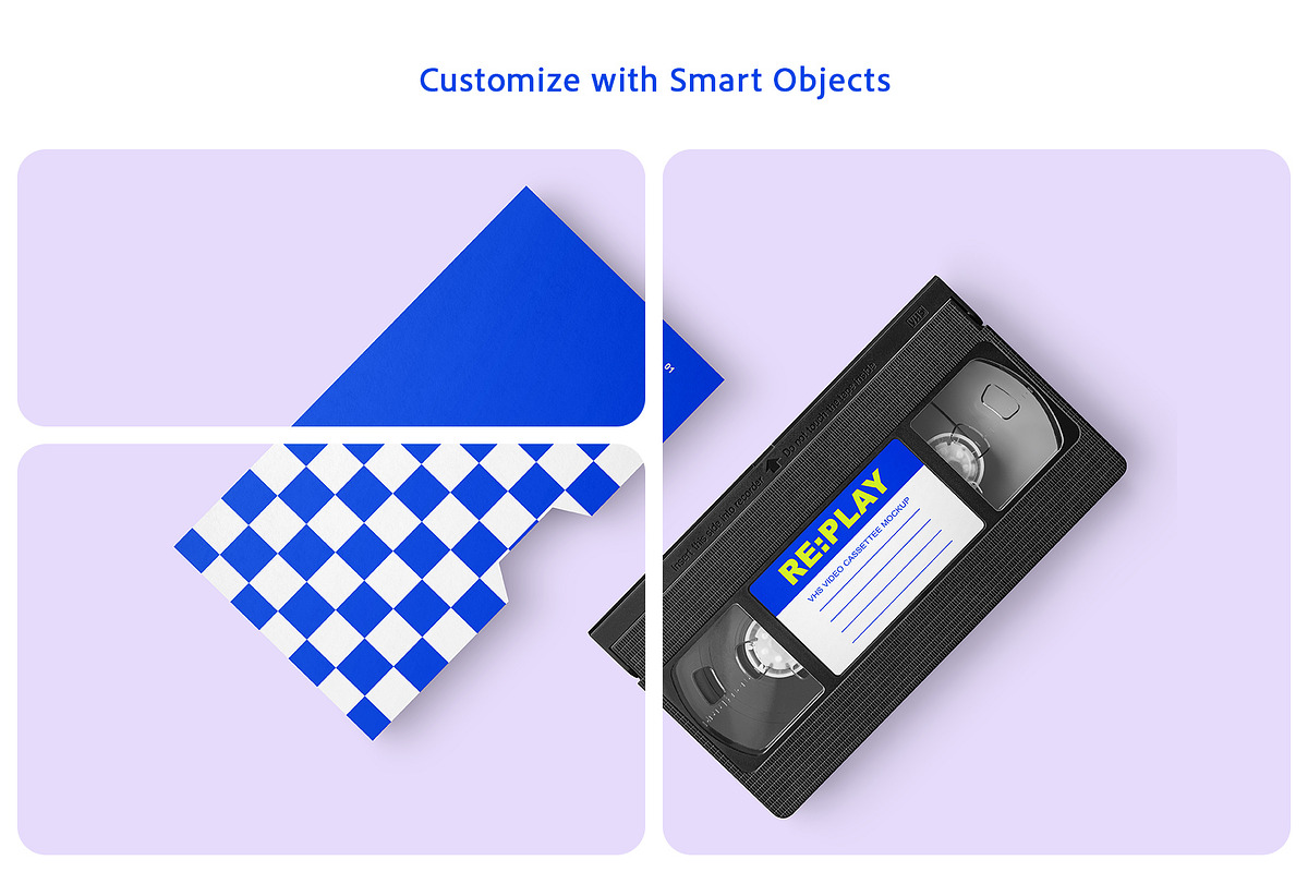VHS Video Cassette Mockup Set, a Packaging Mockup by Country4k (Photo 3 of 4)