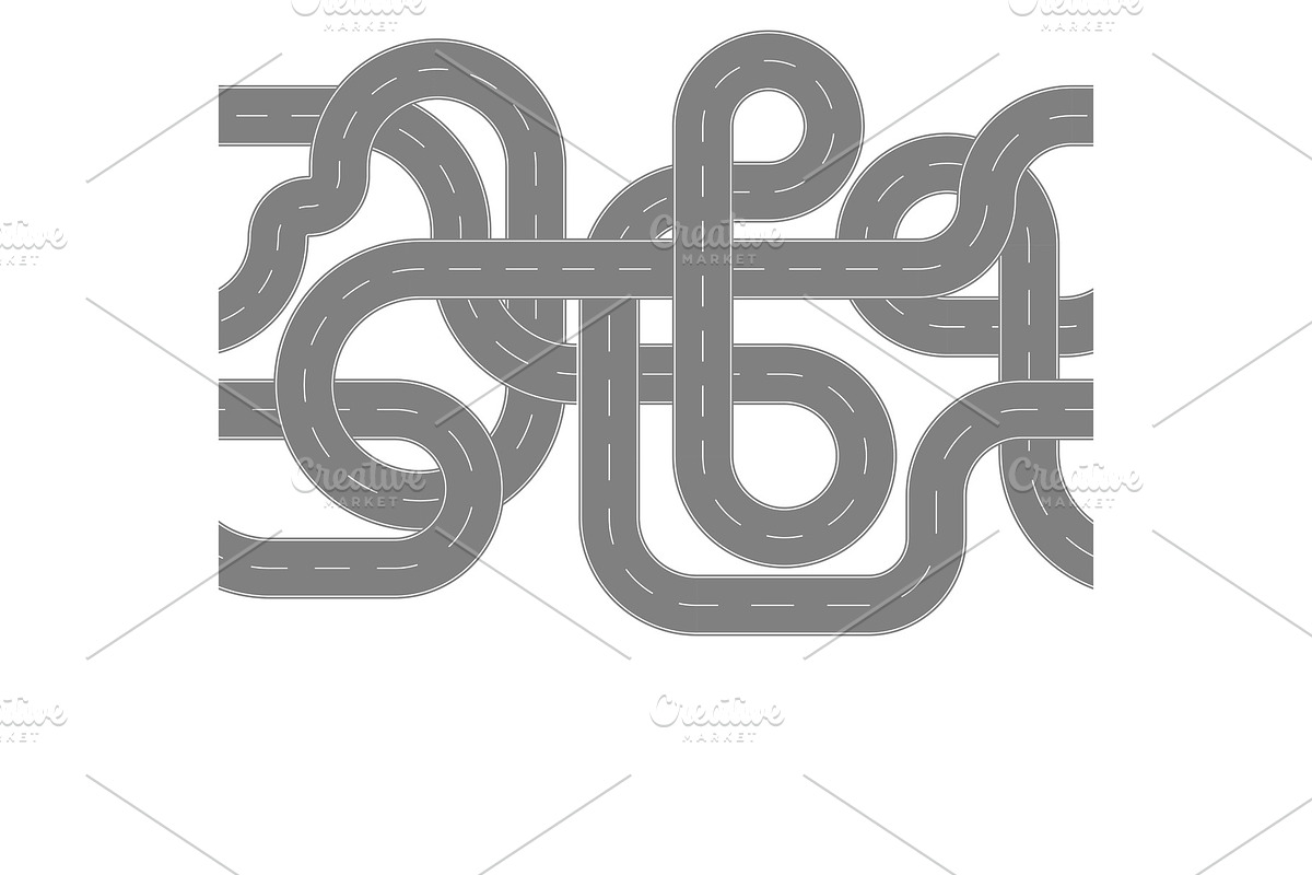 Seamless pattern top view of roads., a Pattern Graphic by incomible