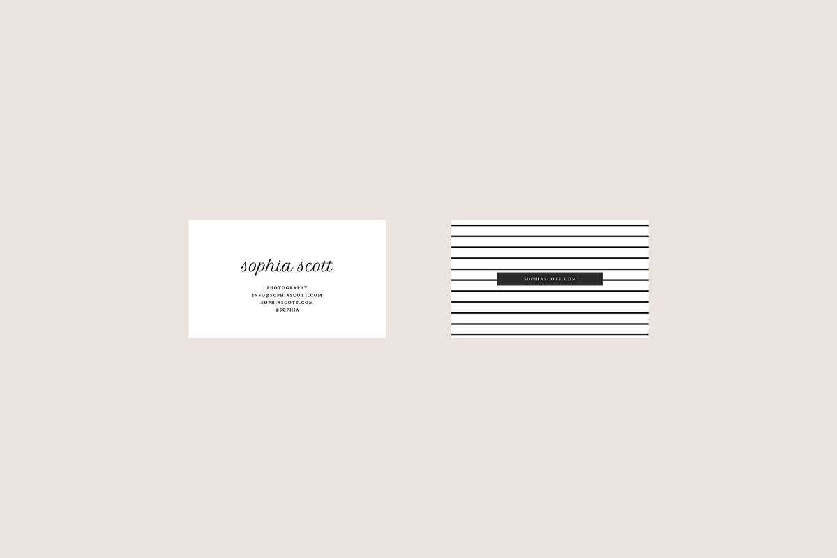 Sophia Business Card Templates, a Business Card Template by studiolmh (Photo 4 of 4)