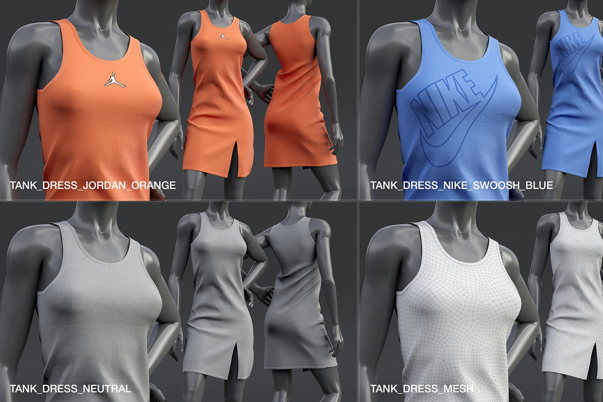 Female mannequin in clothes POSE 1, a Characters & Person 3D Model by mrGarret (Photo 19 of 45)