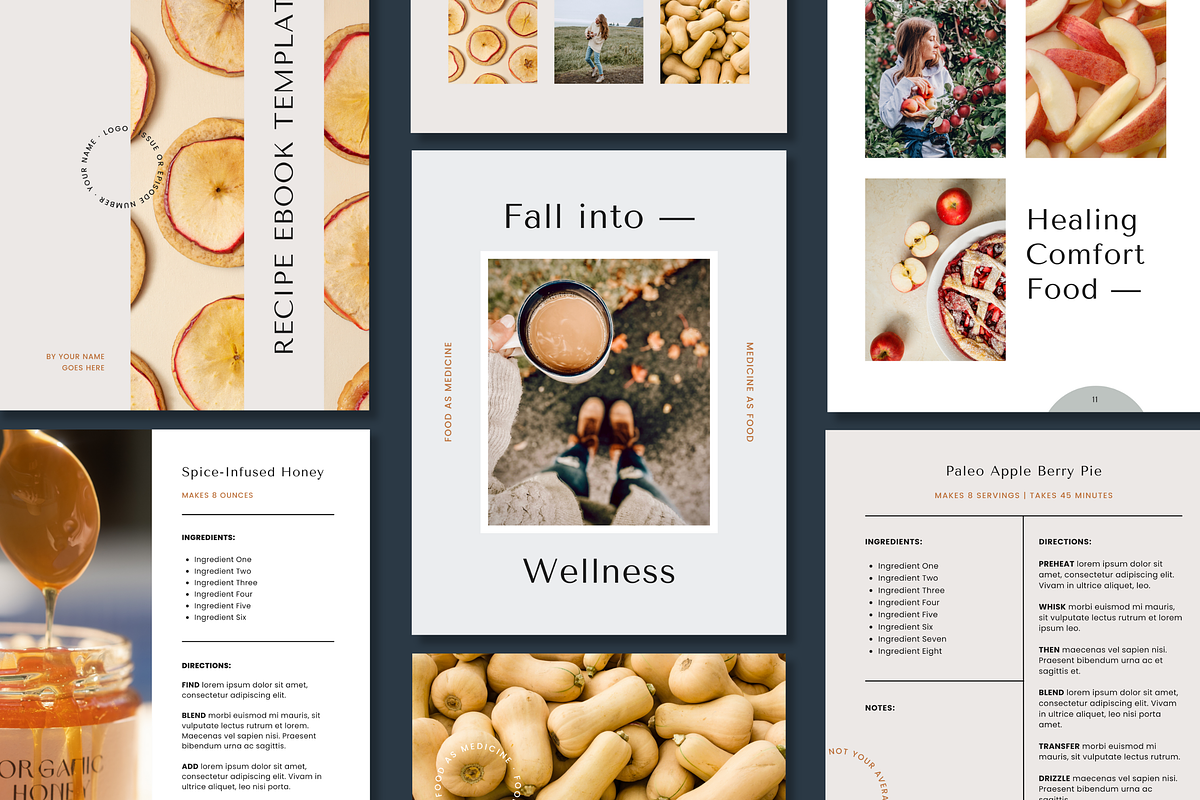 Autumn Canva Cookbook Template, a Magazine Template by Erin Cassidy (Photo 7 of 10)