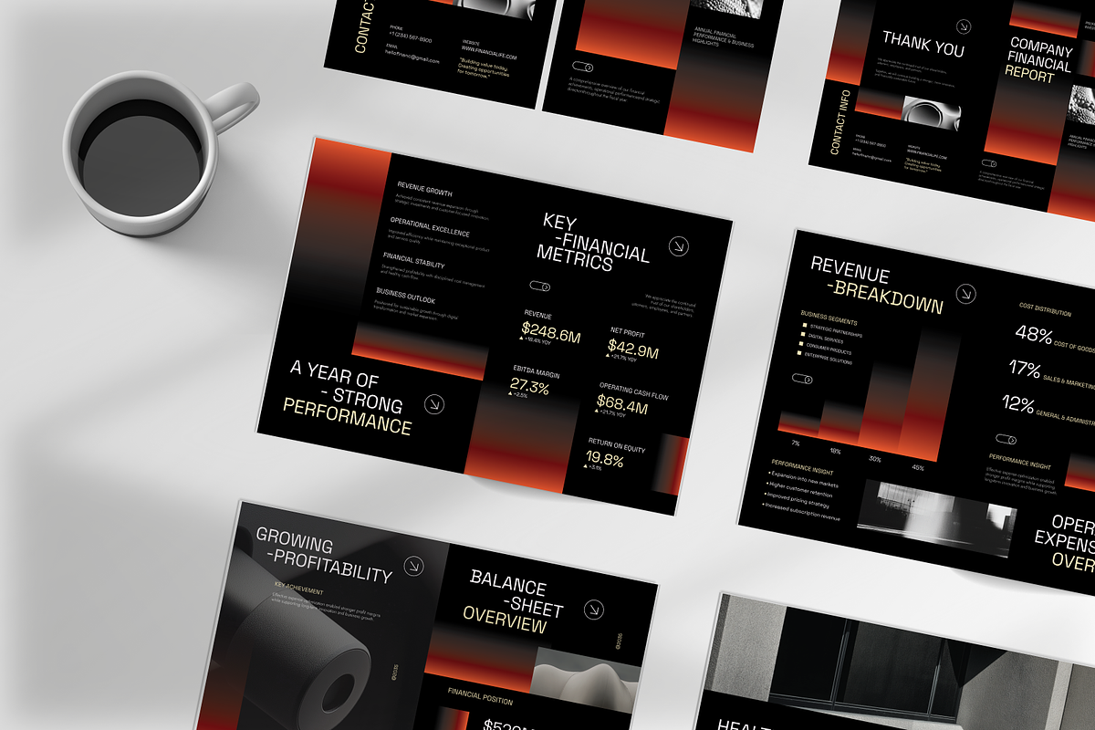 Modern Company Financial Report, a Magazine Template by Annora Studio (Photo 2 of 6)