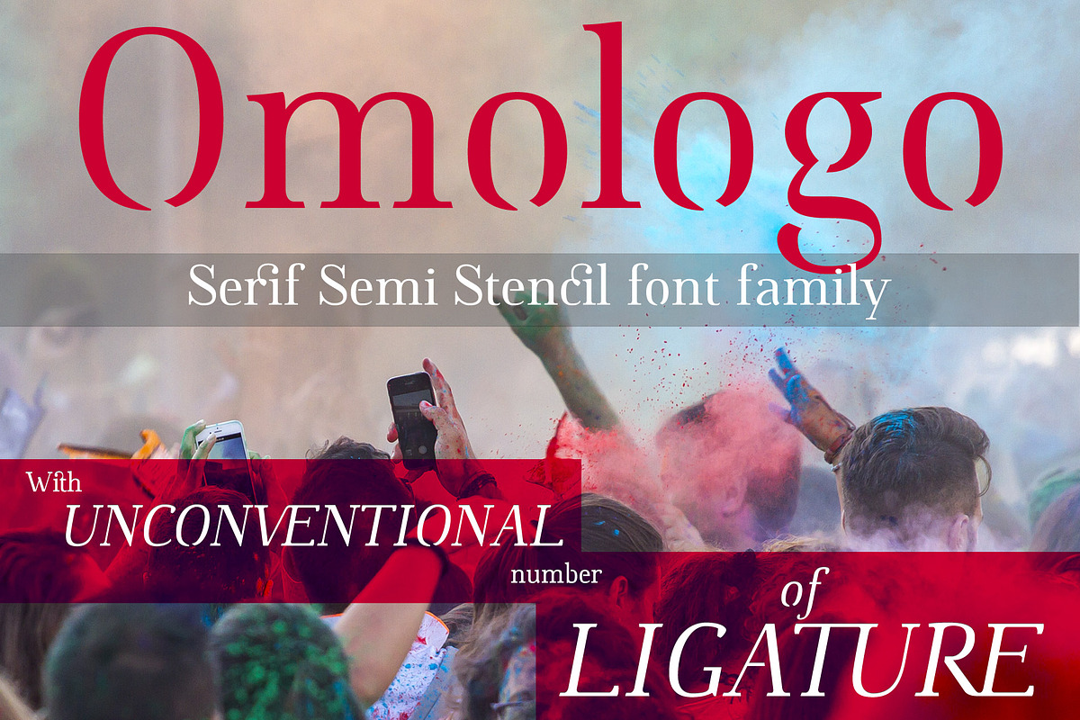 Omologo Serif Semi Stencil font, a Serif Font by Bellini studio (Photo 12 of 13)
