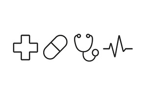 Symbols representing health and, a Healthcare Illustration by ZinetroN
