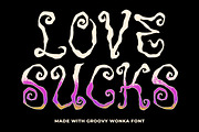 GF Wonka Rough Handdrawn Swirly Font, a Handwritten Font by GroovyFontCo (Thumbnail 3 of 7)