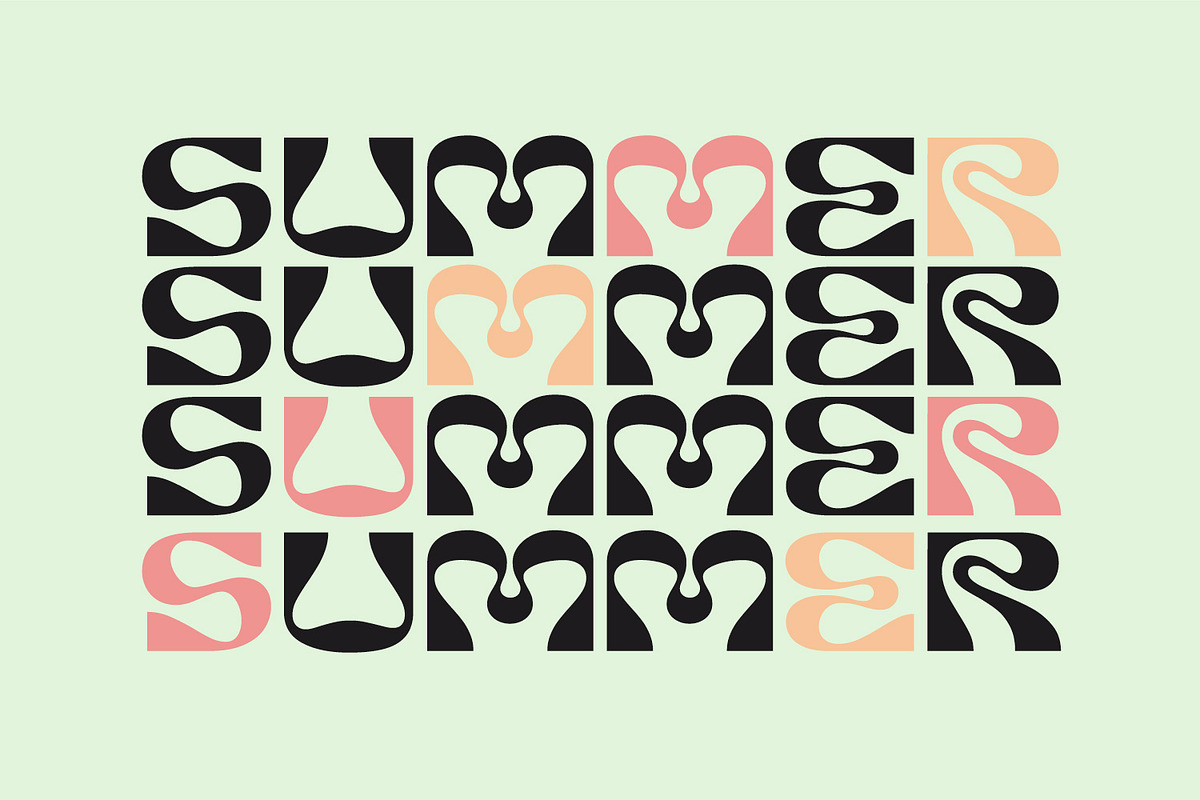 Burra - Psychedelic font, a Sans Serif Font by creativemedialab (Photo 2 of 10)