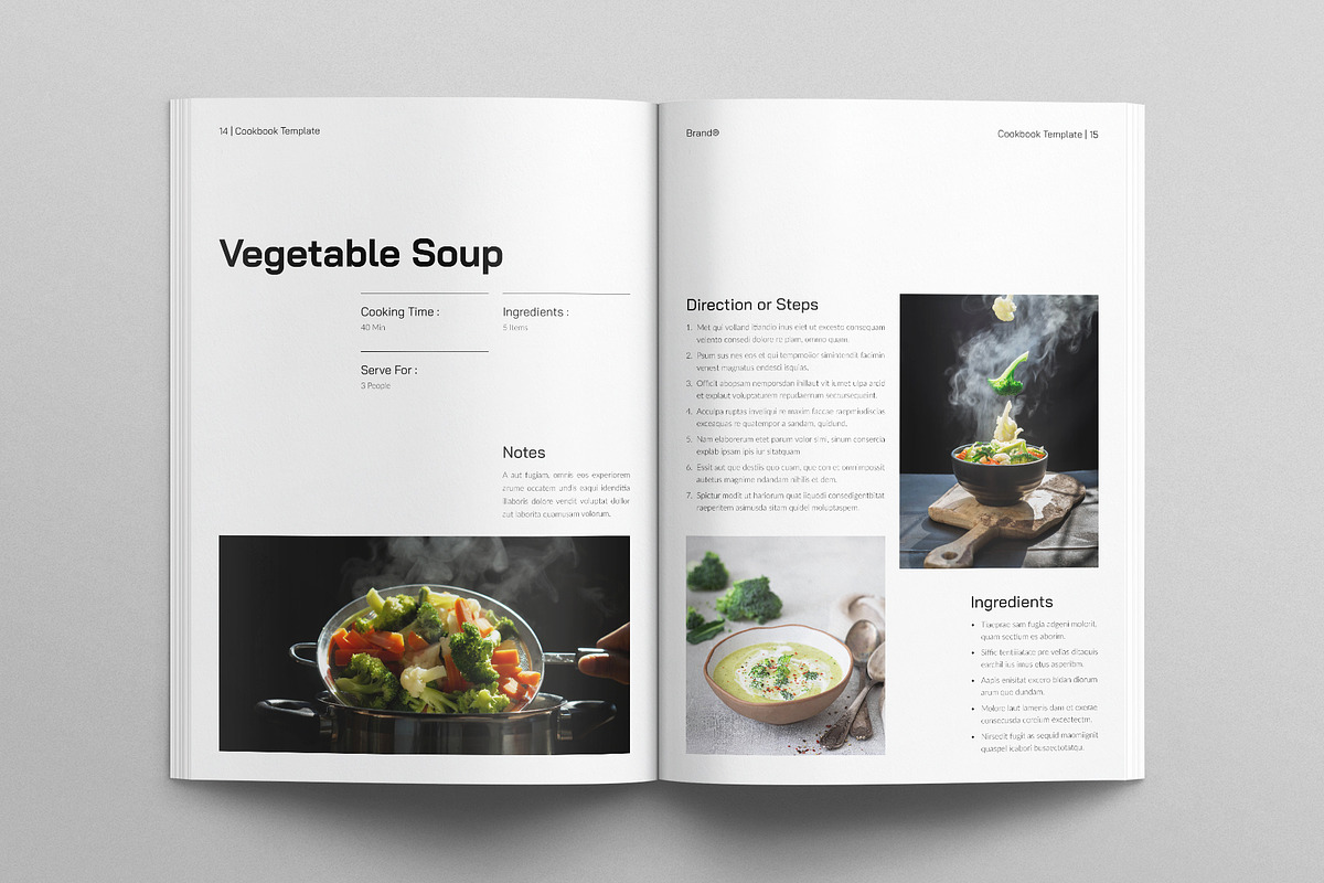 Cookbook Template, a Brochure Template by E-Type (Photo 6 of 7)