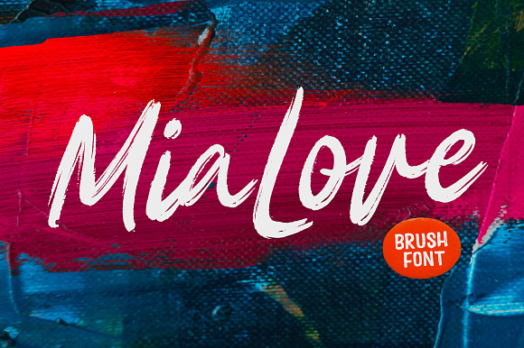 Mia Love Brush Font preview 7
