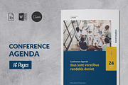 Conference Agenda Template, a Brochure Template by Sabin (Thumbnail 1 of 6)