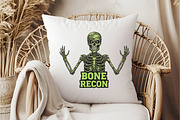 Camo Skeleton Halloween Sublimation, an Illustration by DreamCafeArt (Thumbnail 5 of 6)