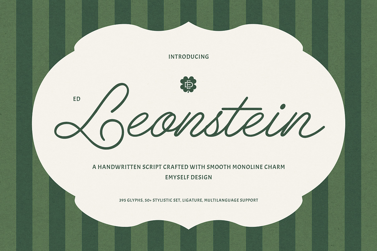 ED Leonstein - handwritten script, a Handwritten Font by Emyself Design (Photo 1 of 10)