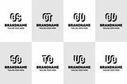 Letters BS SB BT TB BU UB BV VB Logo, a Branding & Logo Template by Pray Art Design Studio (Thumbnail 1 of 2)