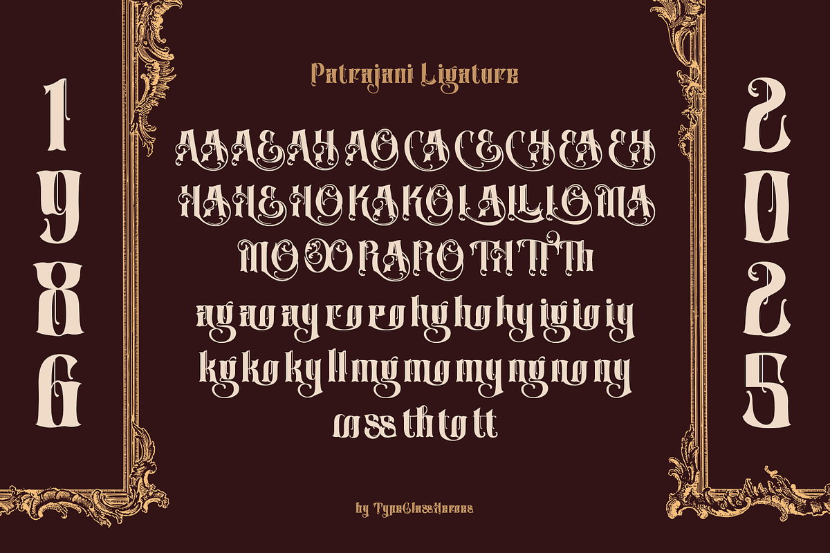 Patrajani - Decorative Serif, a Blackletter Font by TypeClassHeroes (Photo 15 of 15)